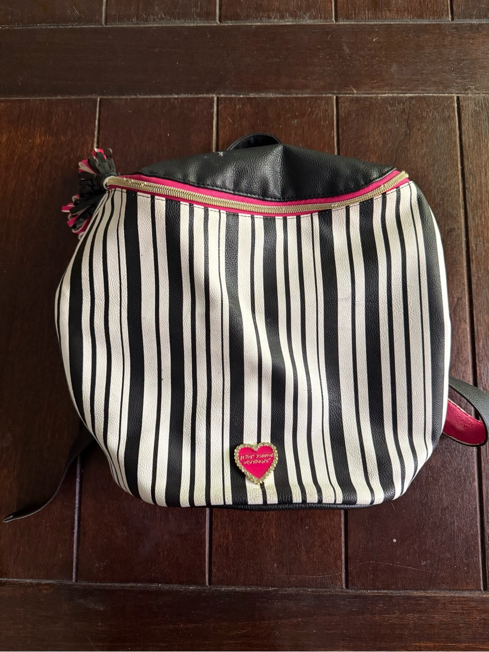 Betsy Johnson’s Women’s Backpack with Pink Accents (see pictures)